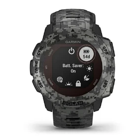 Išmanusis laikrodis Garmin Instinct Solar, Camo Edition, GPS laikrodis, Lichen Camo, WW aprašymas - Prekės nuotrauka