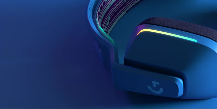 Belaidės ausinės Logitech G733, LIGHTSPEED, RGB, Baltos spalvos aprašymas - Prekės nuotrauka