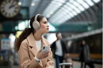 Sony WH-1000XM4 belaidės triukšmą slopinančios ausinės, Mėlynos aprašymas - Prekės nuotrauka
