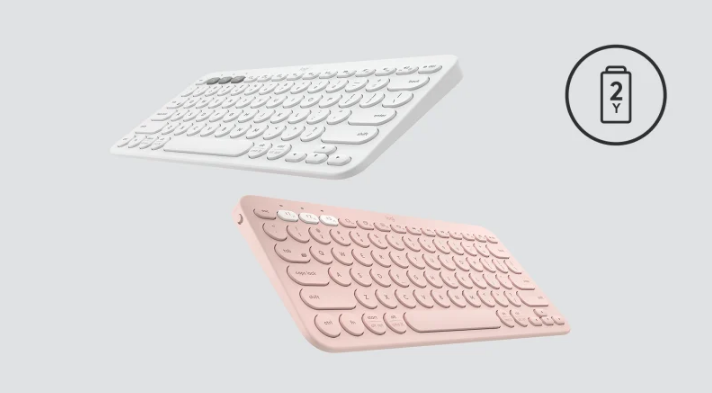 Belaidė Multi-Device Bluetooth Klaviatūra Logitech K380, DE išdėstymas, Balta aprašymas - Prekės nuotrauka