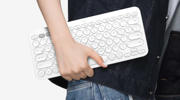 Belaidė Multi-Device Bluetooth Klaviatūra Logitech K380, DE išdėstymas, Balta aprašymas - Prekės nuotrauka