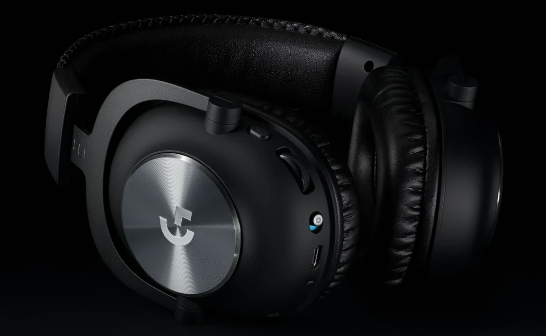 Belaidės žaidimų ausinės Logitech PRO X serijos, Juodos spalvos aprašymas - Prekės nuotrauka