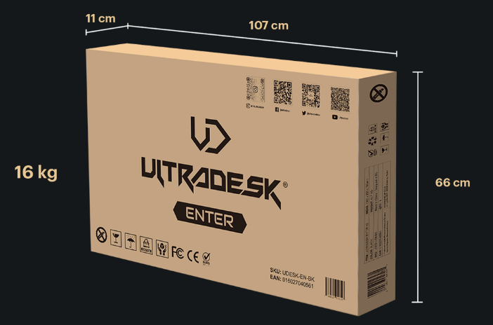 Žaidimų stalas Ultradesk Enter V2 Gaming Desk aprašymas - Prekės nuotrauka