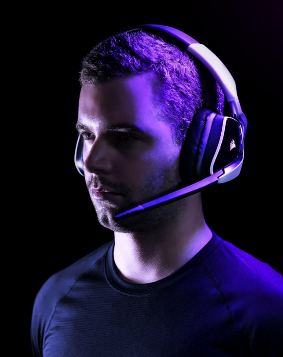 CORSAIR GAMING VOID RGB ELITE Belaidės Premium Ausinės Žaidimams su 7.1 Surround Sound Baltas EU Version aprašymas - Prekės nuotrauka