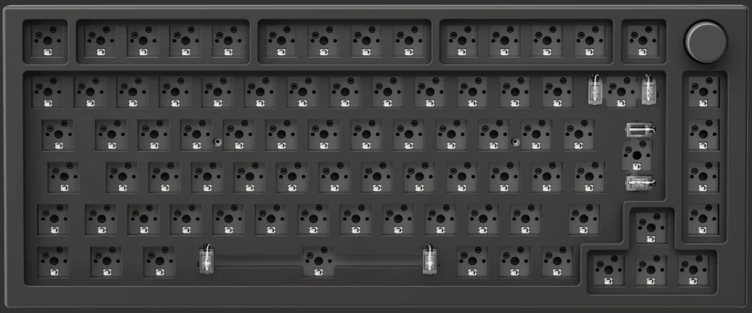 Glorious Klaviatūra GMMK PRO GMMK-P75-RGB-B ANSI US išdėstymas (be klavišų), Juoda aprašymas - Prekės nuotrauka