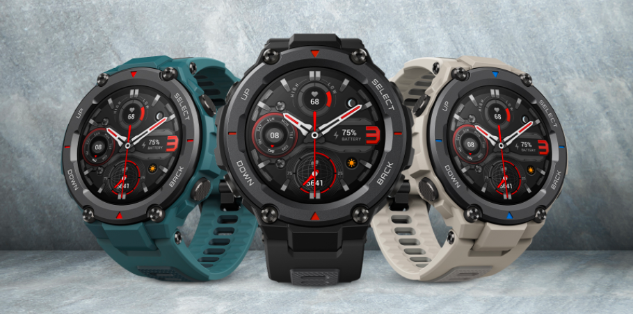 Išmanusis laikrodis Amazfit T-Rex Pro, Dykumos pilkos spalvos aprašymas - Prekės nuotrauka