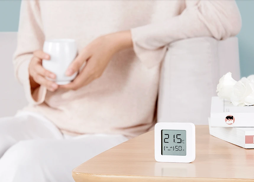 Jutiklis Xiaomi Mi Temperature and Humidity Monitor 2, baltas aprašymas - Prekės nuotrauka
