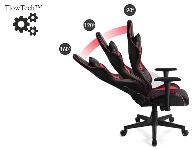 Žaidimų kėdė Sense7 Spellcaster Gaming Chair, Juoda-Raudona aprašymas - Prekės nuotrauka
