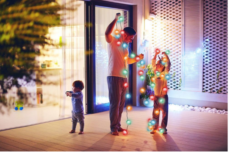 Lempučių girlianda Retlux 40 LED, įvairiaspalvės aprašymas - Prekės nuotrauka