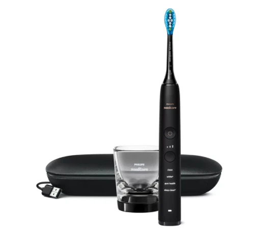 DiamondClean 9000 „Sonic“, elektrinis dantų šepetėlis su programa HX9911/09 aprašymas - Prekės nuotrauka