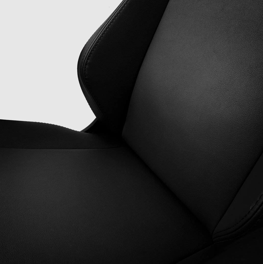 Žaidimų kėdė Noblechairs HERO High-tech faux leather Gaming Chair, Black Edition aprašymas - Prekės nuotrauka