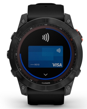Išmanusis laikrodis Garmin fenix 7X Solar,  Pilkos skalūno spalvos korpusas su juodos spalvos silikoniniu dirželiu aprašymas - Prekės nuotrauka