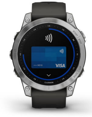 Išmanusis laikrodis Garmin fenix 7 – Standard Edition, Sidabro spalvos korpusas su grafito spalvos silikoniniu dirželiu aprašymas - Prekės nuotrauka