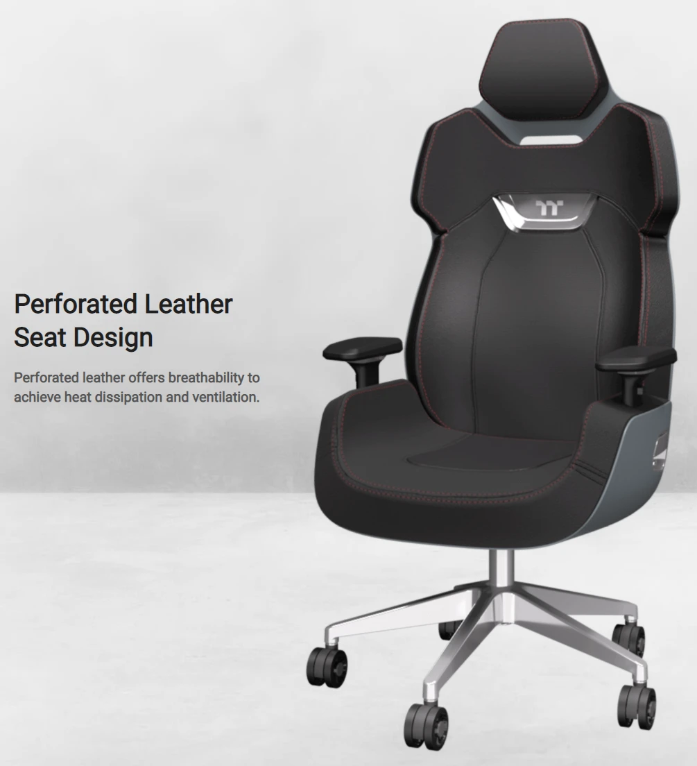 Žaidimų kėdė Thermaltake Argent E700 Gaming Chair, Juoda aprašymas - Prekės nuotrauka