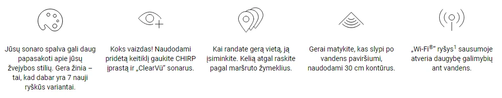 Garmin Striker Vivid 7sv (010-02553-01) su keitikliu GT52HW-TM aprašymas - Prekės nuotrauka