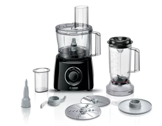 Virtuvinis kombainas Bosch | Food processor | MCM3201B | 800 W | Greičių skaičius 2 | Bowl capacity 2,3 L | Ice crushing | Maišytuvas | Juodas aprašymas - Prekės nuotrauka