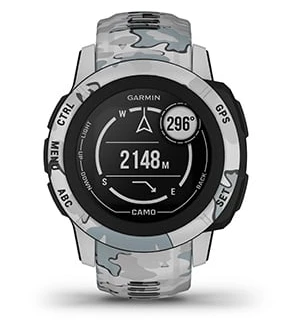 Išmanusis laikrodis Garmin Instinct 2S Camo Edition, Rūko kamufliažinės spalvos aprašymas - Prekės nuotrauka