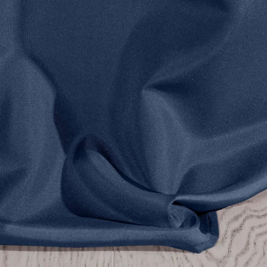 Naktinė užuolaida Eurofirany RITA iš lygaus audinio, 140X250 cm kilpos / ratukai, spalva: mėlyna aprašymas - Prekės nuotrauka