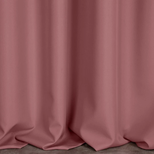 Naktinė užuolaida Eurofirany RITA iš lygaus audinio, 140X250 cm kilpos / ratukai, spalva: tamsiai rožinė aprašymas - Prekės nuotrauka