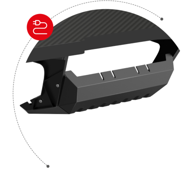 Kampinis žaidimų stalas Huzaro Hero 7.7 Gaming Desk, Juodas aprašymas - Prekės nuotrauka