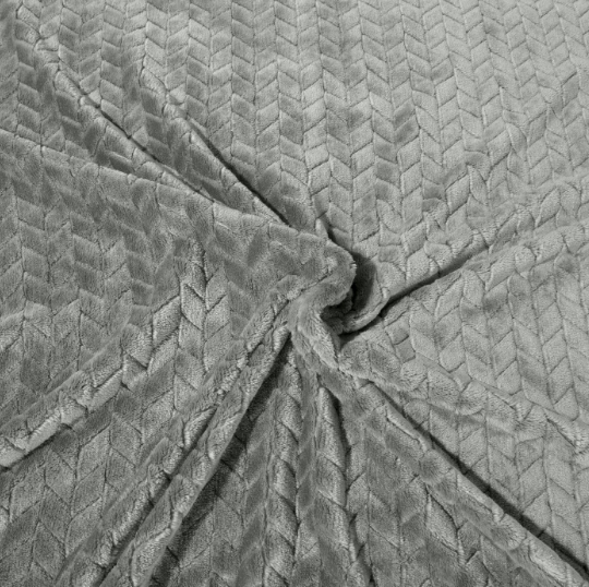 Eurofirany DESIGN 91 Minkštas ir švelnus pledas CINDY su įspaustu raštu, 220X200 cm, spalva: plieno aprašymas - Prekės nuotrauka