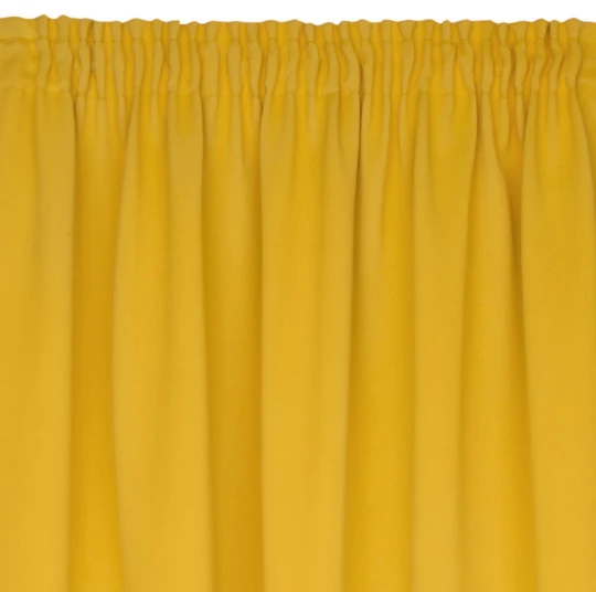 Eurofirany DESIGN 91 Naktinė užuolaida iš lygaus užtemdančio audinio PARISA, 135X270 cm, juosta / tunelis / kabliukai, spalva: garstyčių aprašymas - Prekės nuotrauka