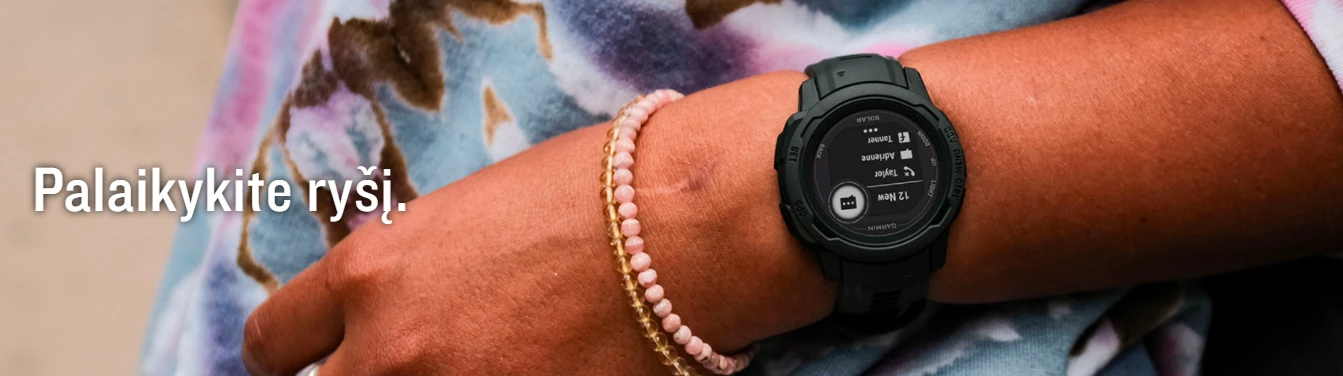 Išmanusis laikrodis Garmin Instinct 2S Solar, Grafito spalvos aprašymas - Prekės nuotrauka