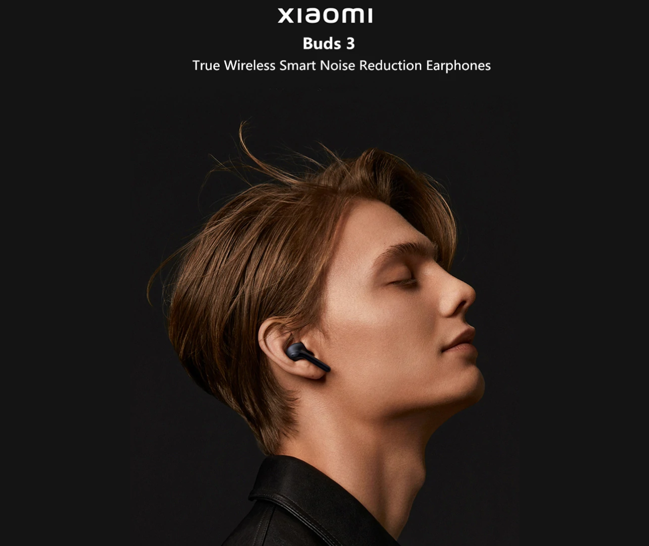 HiFi HD Belaidės Ausinės Xiaomi Buds 3 su HRTF garso suderinimu bei aktyviu triukšmo slopinimu, Juodos aprašymas - Prekės nuotrauka