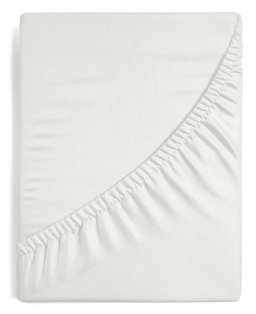 Eurofirany DESIGN 91 Medvilninė paklodė su guma JERSEY, 140X200+30CM, 125 g/m2 , spalva: kreminė aprašymas - Prekės nuotrauka