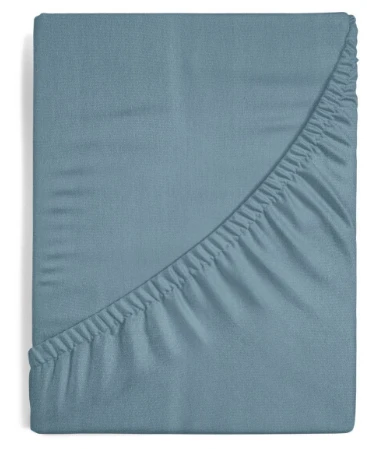 Eurofirany DESIGN 91 Medvilninė paklodė su guma JERSEY, 140X200+30CM, 125 g/m2 , spalva: tamsiai mėlyna aprašymas - Prekės nuotrauka