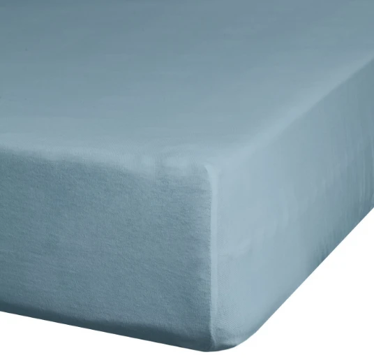 Eurofirany DESIGN 91 Medvilninė paklodė su guma JERSEY, 140X200+30CM, 125 g/m2 , spalva: tamsiai mėlyna aprašymas - Prekės nuotrauka