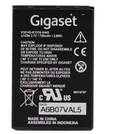 Gigaset Pro V30145-K1310-X445 Akku SL450HX/SL450/SL450A GO belaidžio telefono baterija aprašymas - Prekės nuotrauka