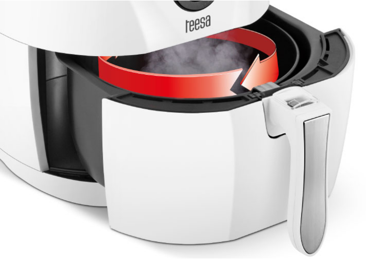 Gruzdintuvė Teesa Air Fryer 3,2 L, balta aprašymas - Prekės nuotrauka