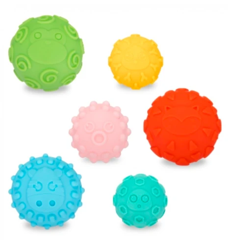 CANPOL BABIES minkšti kamuoliukai SOFT SENSORY, 6 vnt, 79/402 aprašymas - Prekės nuotrauka