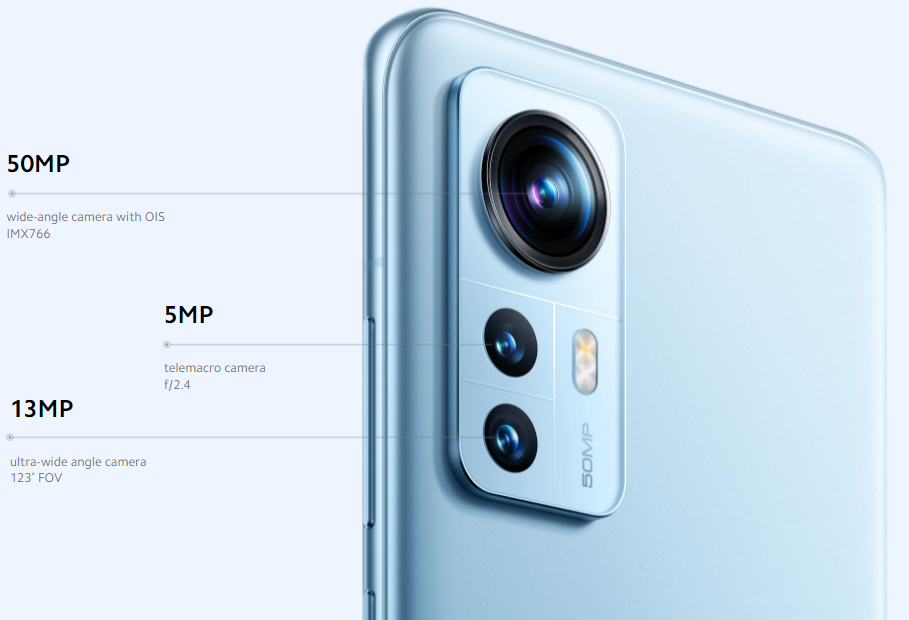 Xiaomi 12X 8GB+128GB, pilkas aprašymas - Prekės nuotrauka