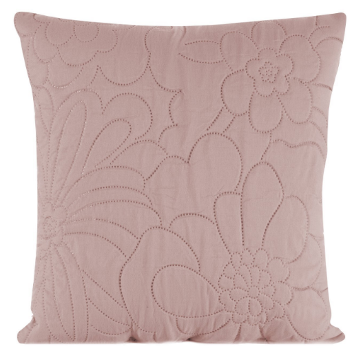 Eurofirany DESIGN 91 ALARA / 4 Pagalvės užvalkalas su įspaustu karšto spaudimo būdu gėlių raštu, 40X40 cm, spalva: tamsi rožinė aprašymas - Prekės nuotrauka