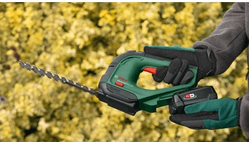 Krūmų ir žolės akumuliatorinių žirkių rinkinys Bosch Advanced Shear 18V-10 Be akumuliatoriaus ir kroviklio aprašymas - Prekės nuotrauka