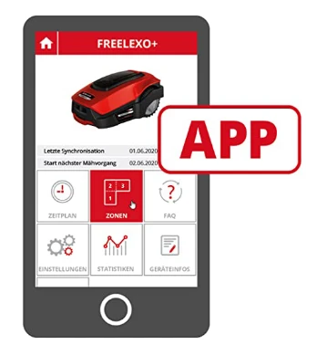 Vejos robotas Einhall Freelexo 1200 LCD BT aprašymas - Prekės nuotrauka