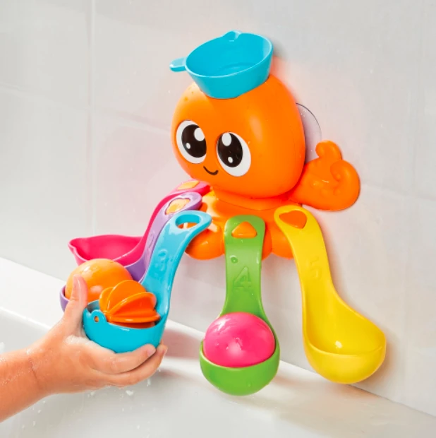 TOMY vonios žaislas 7in1 Octopus, E73104 aprašymas - Prekės nuotrauka
