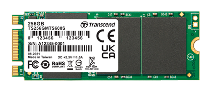 Vidinis kietasis diskas SSD Transcend's 32GB SATA III 6Gb/s M.2 SSD 600S aprašymas - Prekės nuotrauka