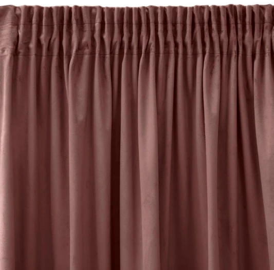 Eurofirany PIERRE CARDIN SIBEL Naktinė užuolaida iš minkšto aksomo, 260 g/m2, 140X270 cm, juosta / tunelis / kabliukai, spalva: rožinė aprašymas - Prekės nuotrauka
