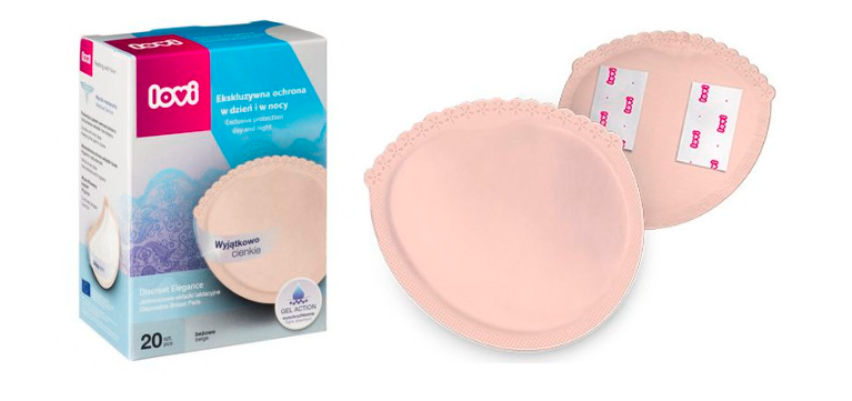 LOVI 19/610 Discreet Elegance krūtų įklotai 20vnt smėlio spalvos aprašymas - Prekės nuotrauka