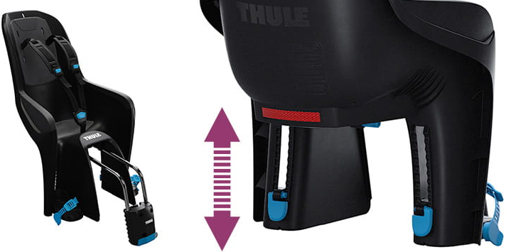 Thule RideAlong Lite - ant rėmo tvirtinama dviračio kėdutė | Šviesiai pilka aprašymas - Prekės nuotrauka