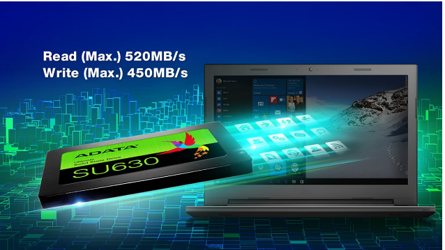 Kietasis diskas ADATA Ultimate SU630 480GB aprašymas - Prekės nuotrauka