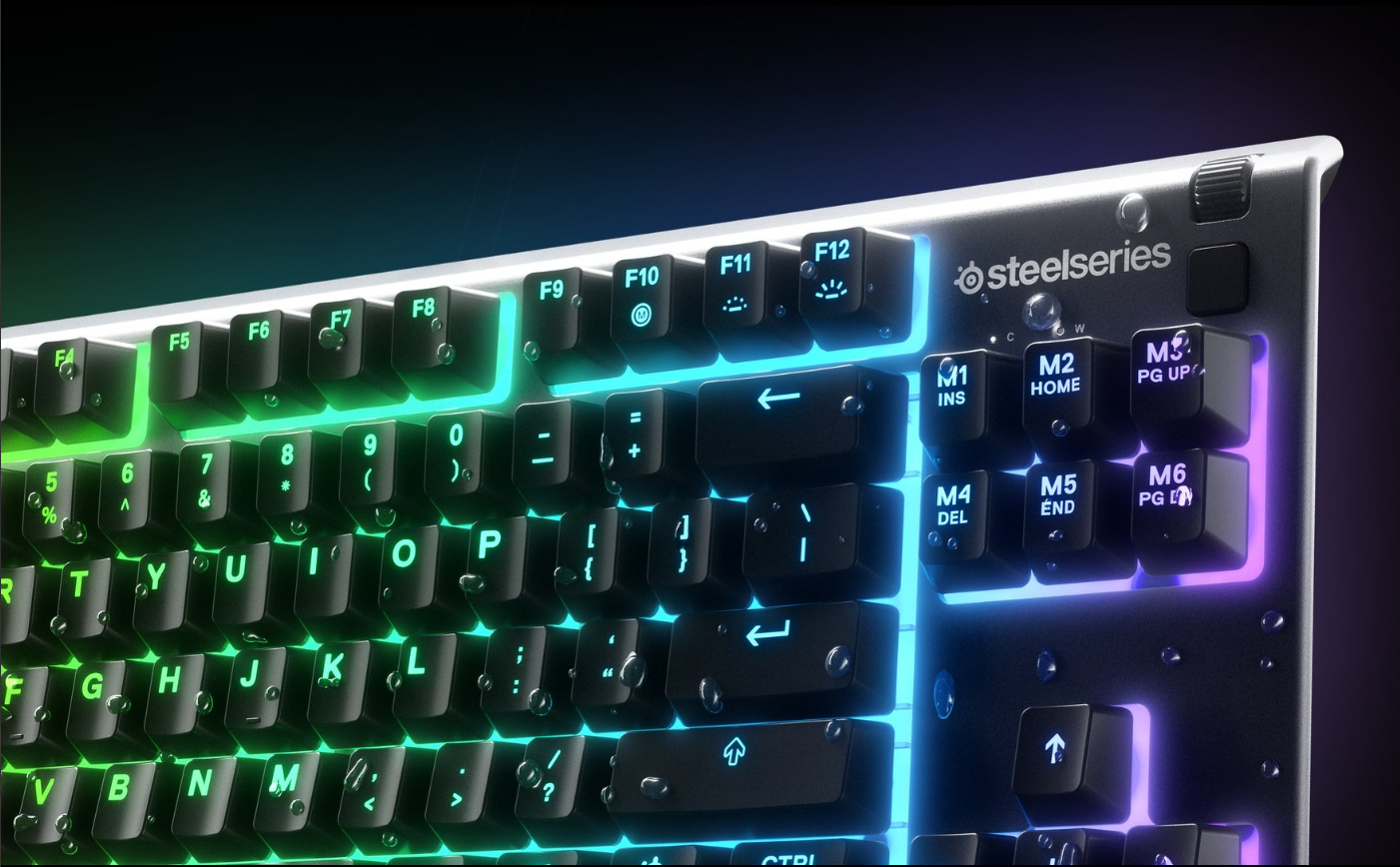 Žaidimų klaviatūra SteelSeries Apex 3 TKL, Nordic kalba, Juodos spalvos aprašymas - Prekės nuotrauka