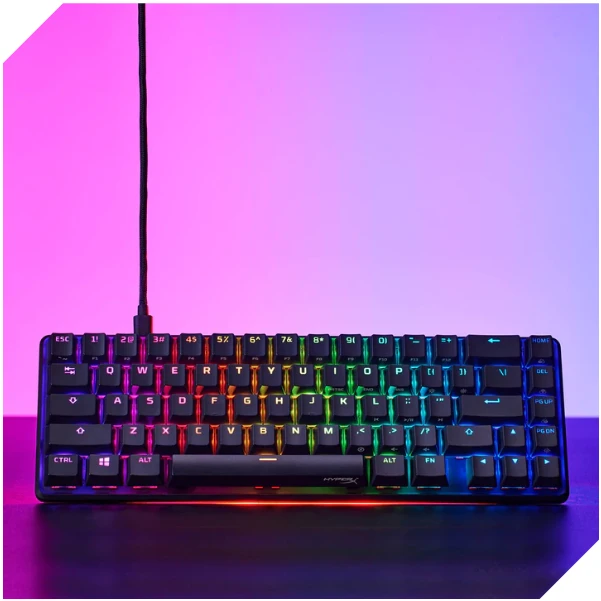 Mechaninė žaidimų klaviatūra HyperX Alloy Origins 65, US išdėstymas, HX Aqua Red Switch aprašymas - Prekės nuotrauka Mechaninė žaidimų klaviatūra HyperX Alloy Origins 65, US išdėstymas, HX Aqua Red Switch aprašymas - Prekės nuotrauka