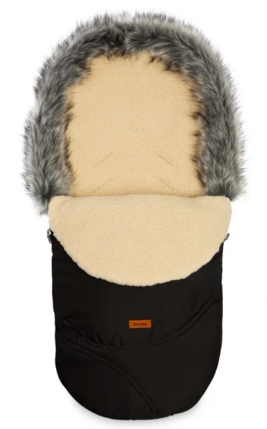 Sensillo vokelis vežimėliui, ESKIMO, vilnonis, 100x46, juodas, 8340 aprašymas - Prekės nuotrauka