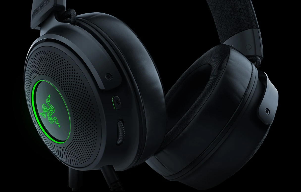 Žaidimų Ausinės Razer Kraken V3, USB jungtis, Chroma RGB, Juodos aprašymas - Prekės nuotrauka