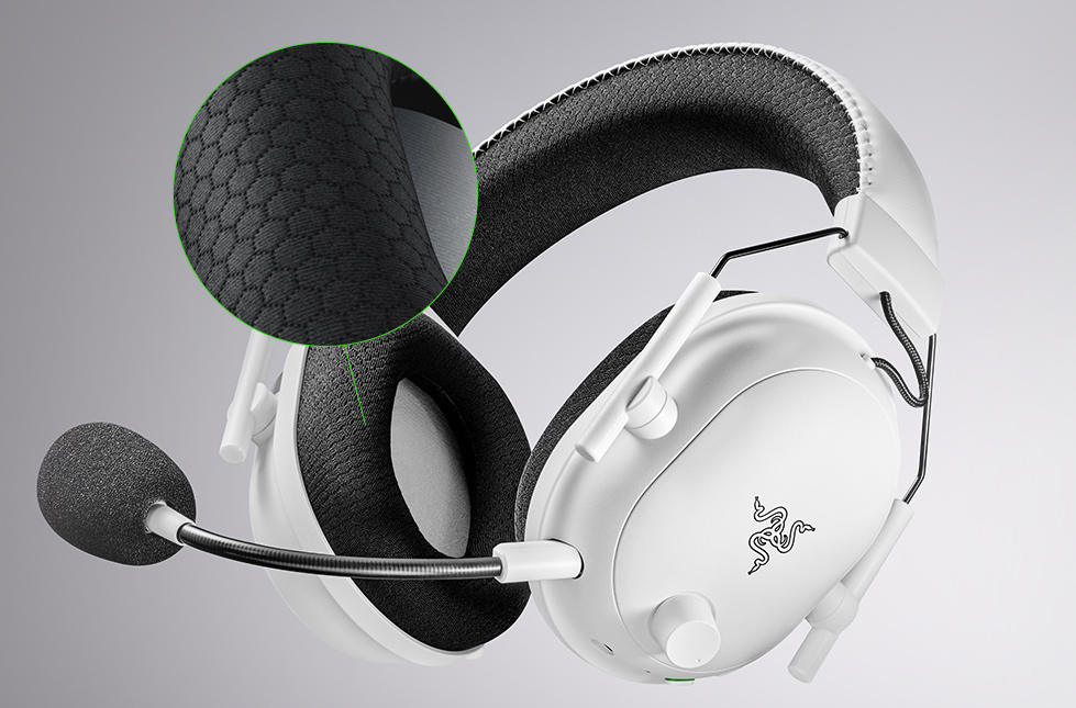 Esports THX Spatial Audio Belaidės Žaidimų Ausinės Razer BlackShark V2 Pro, Baltos aprašymas - Prekės nuotrauka