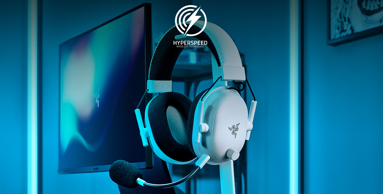 Esports THX Spatial Audio Belaidės Žaidimų Ausinės Razer BlackShark V2 Pro, Baltos aprašymas - Prekės nuotrauka